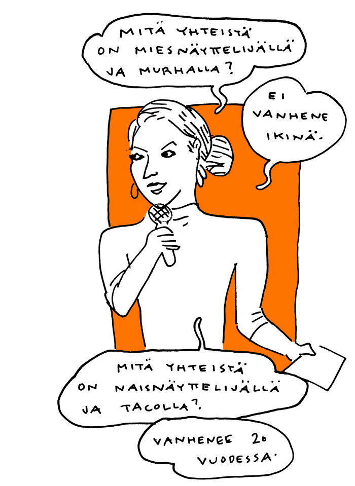 Katariina Havukainen feministinen kiroiluiltama aino sutinen sarjakuva livepiirros